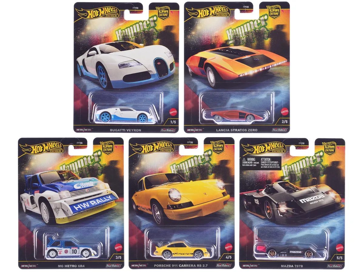 Hot Wheels Hot Wheels Car Culture 2024 Series F Hammer Drop 5-Piece Set — product photo