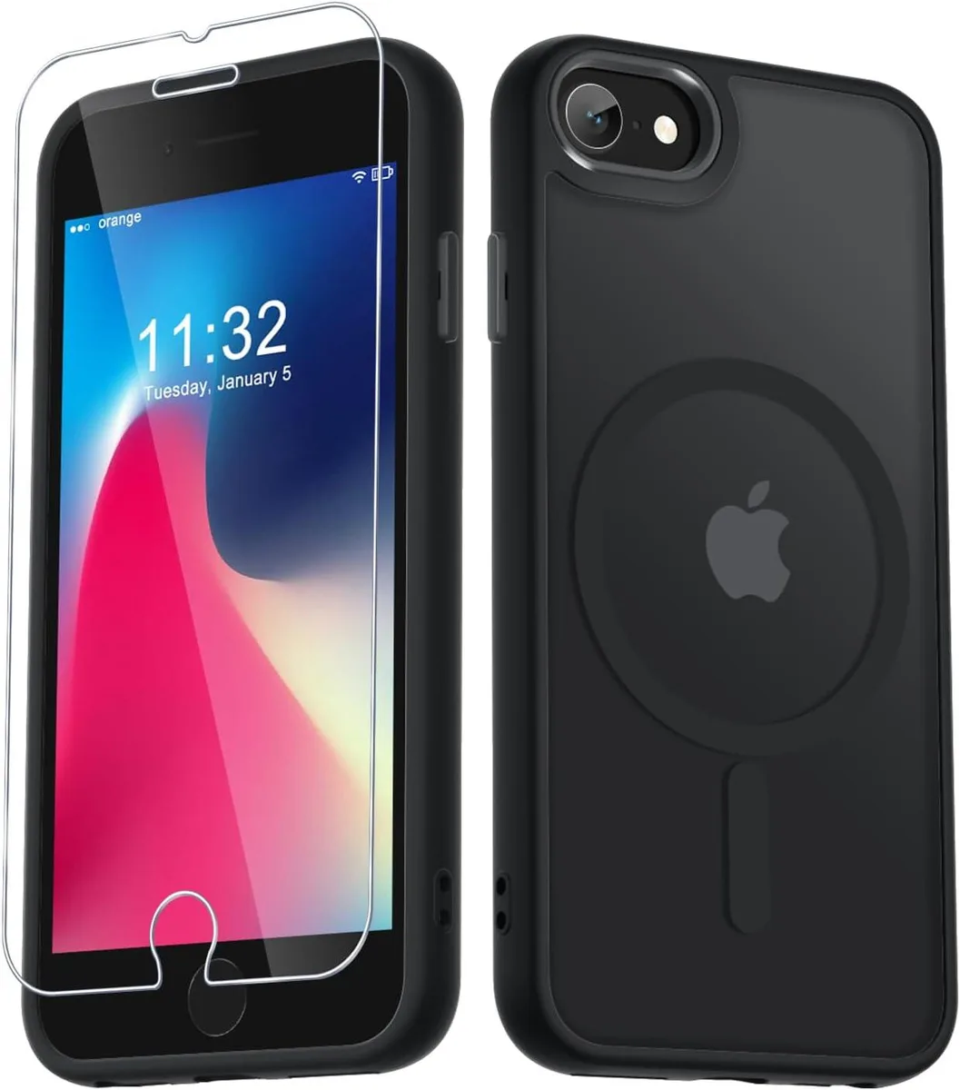 Transcend Transcend iPhone SE 2022/2020 8/7 4.7 Case Matte Magnetic Black — product photo