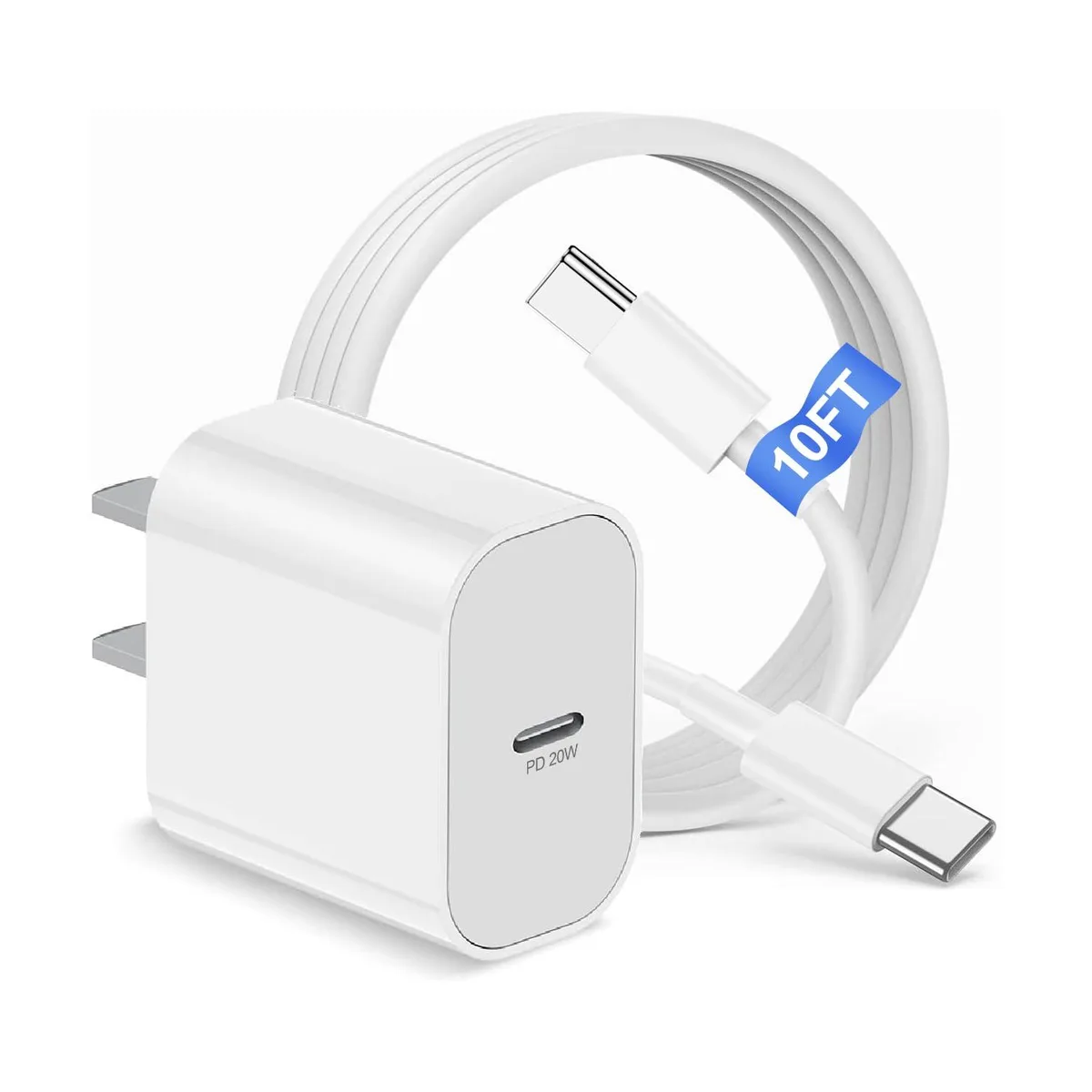 No Sew No Sew 20W USB-C Charger with 10ft Cable — product photo
