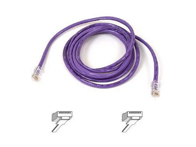 Belkin Belkin A3L791-10-PUR Cat 5E network ethernet cable 10 ft Purple — product photo
