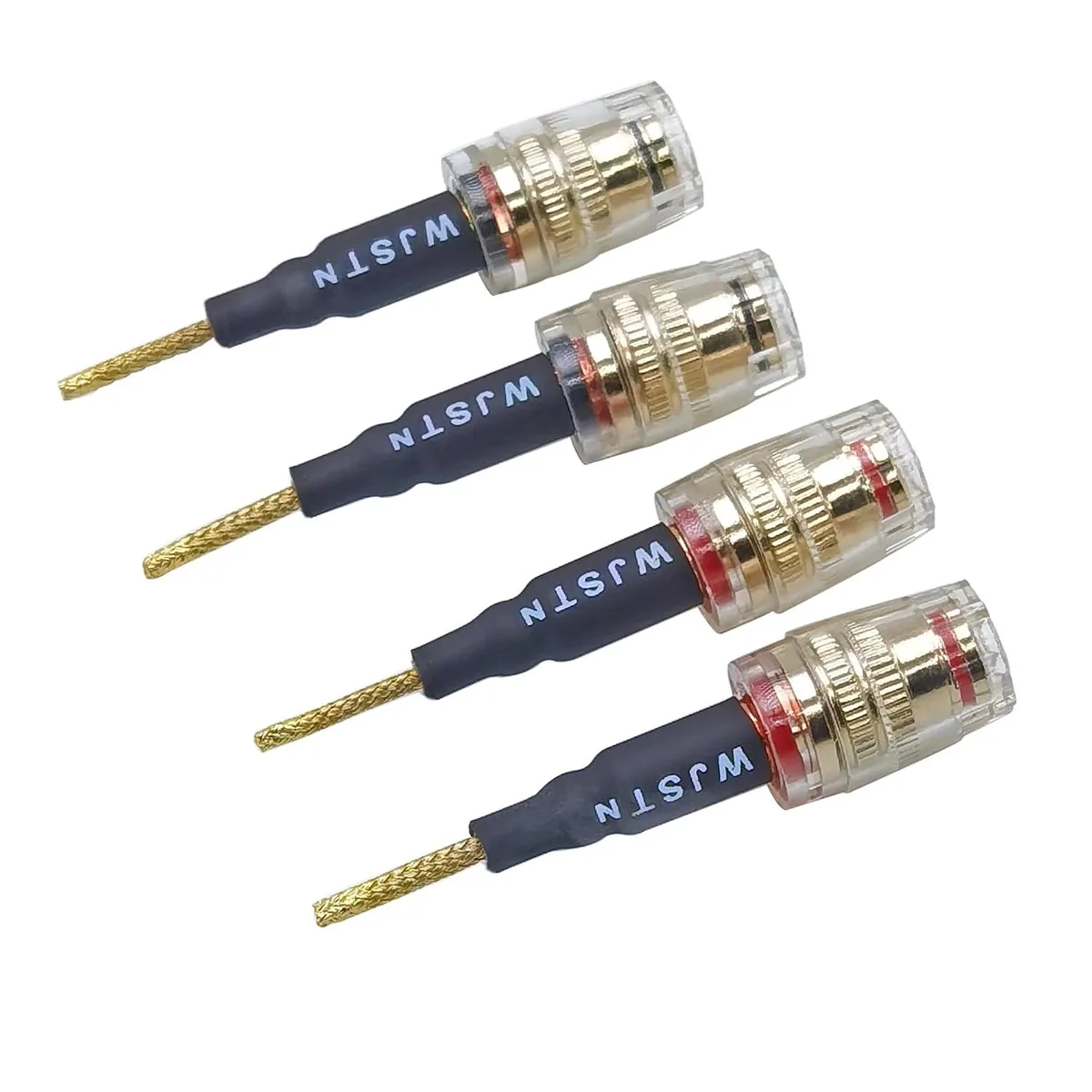 Boxwave Boxwave Flex Pin Banana Plugs to 4mm Female Banana Jack Audio Adapter 4 Pack — product photo