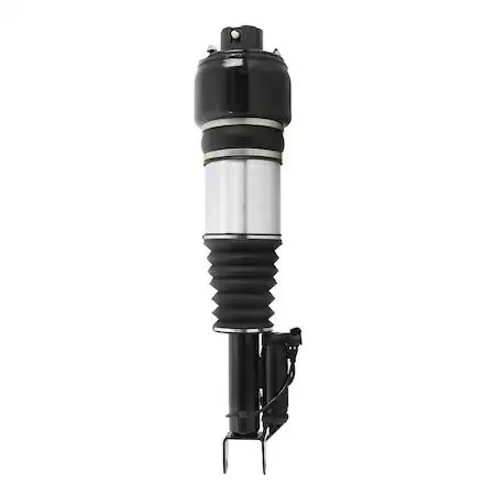 Front right electronic air strut assembly silver metal cylinder with mounting bracket