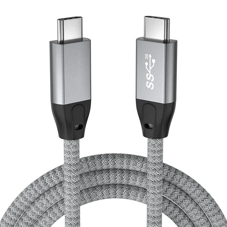 HANNORD HANNORD USB C to USB C Cable 100W 20Gbps 5 ft Grey — product photo