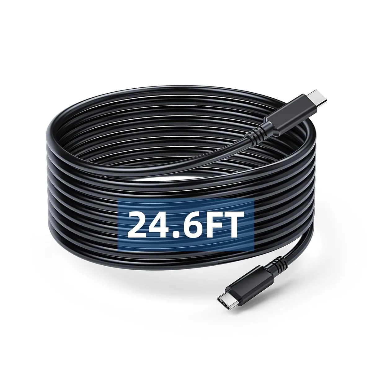 Fervit Fervit USB-C to USB-C cable 24.6ft 20Gbps 100W 4K 60Hz — product photo