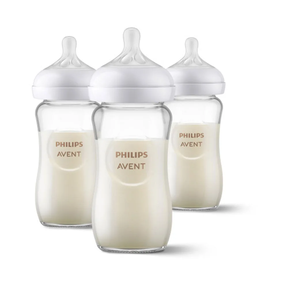 Avent Avent SCY913/03 Natural Glass Bottle Feeding 8oz 3-pack Flow 3 — product photo