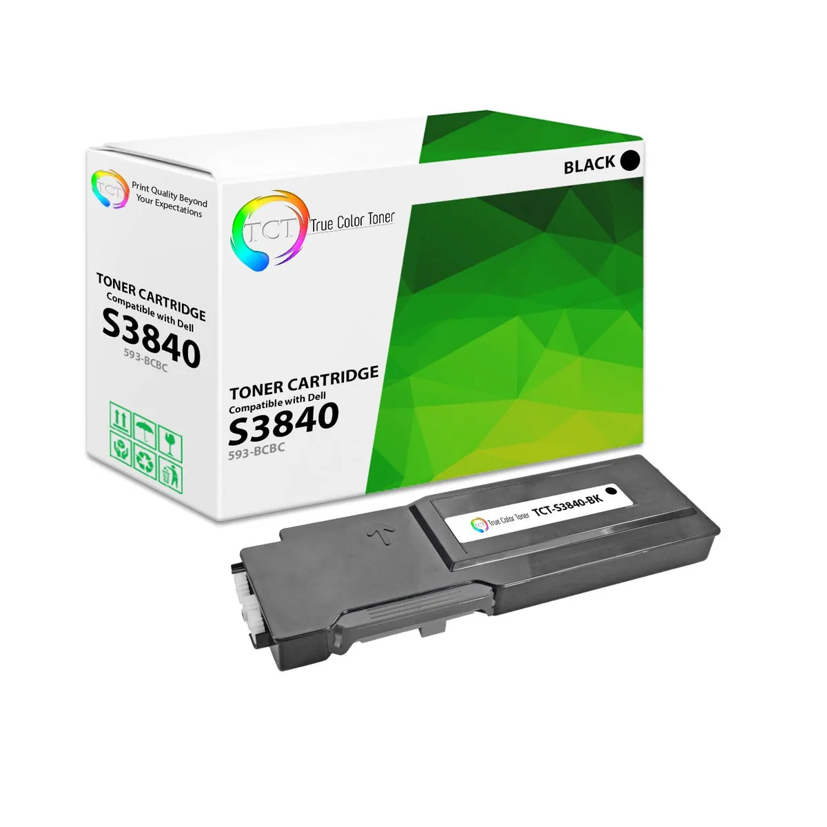 True Color Toner True Color Toner 593-BCBC Black High Yield Toner Cartridge 11000 Pages — product photo