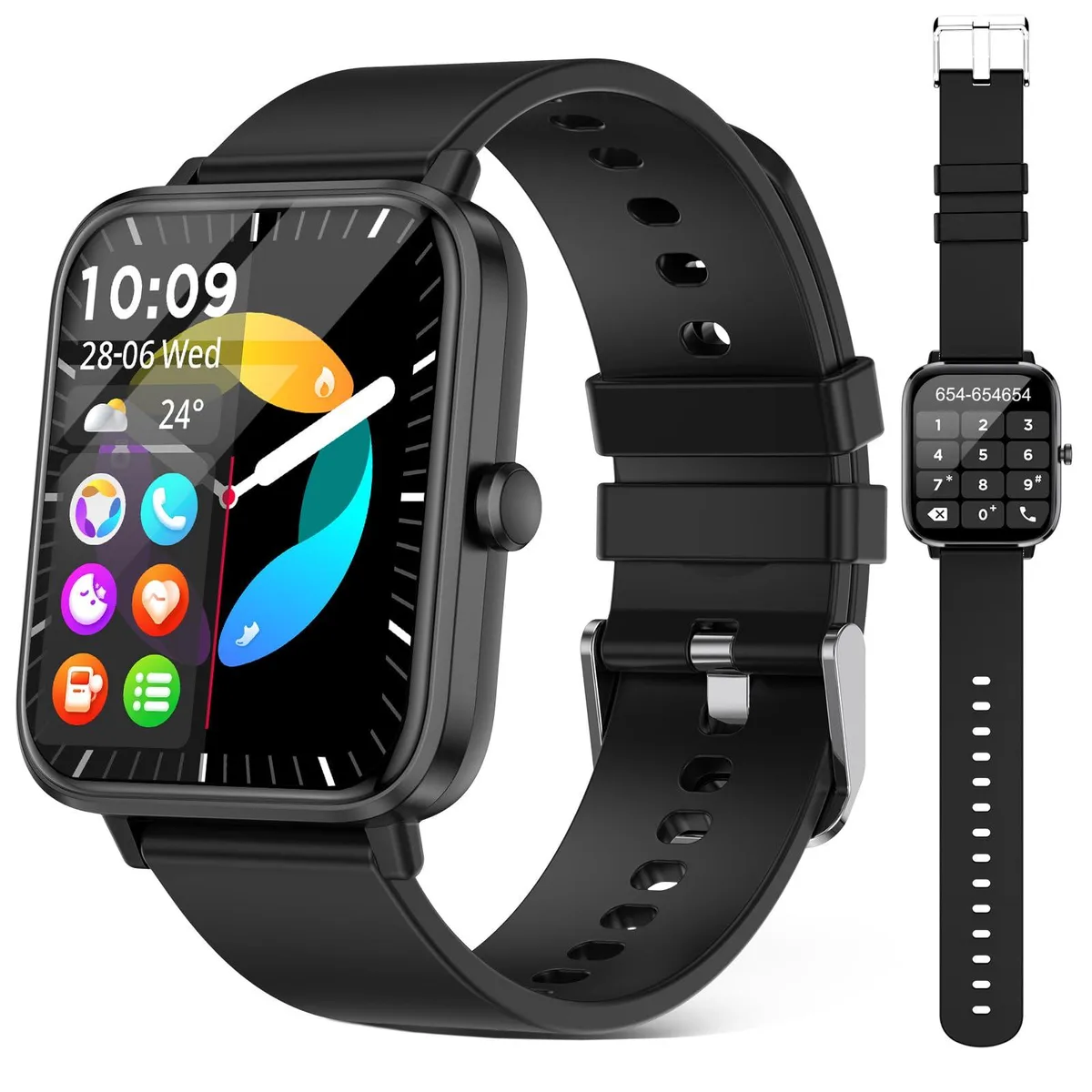 FTTMWTAG T45 Smart Watch Stone Black 1.85 — product photo