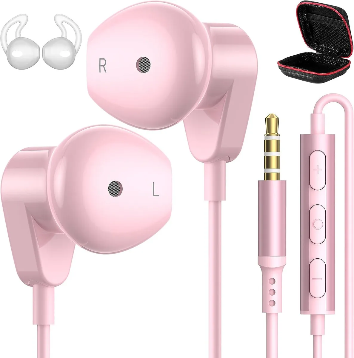 MAONO MAONO Wired Earbuds 3.5 mm Pink — product photo