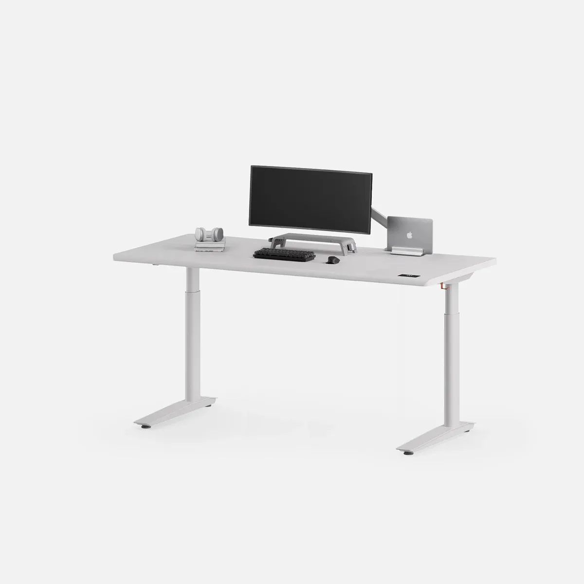 Autonomous Autonomous Desk 5 Pro Expanse Electric Standing Desk 70.5x29 Titanium White office furniture — product photo