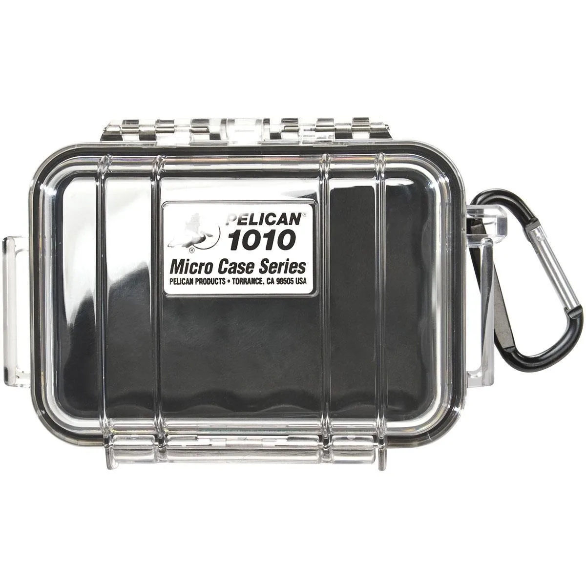 Pelican Products, Inc. Pelican 1010 Watertight Hard Micro Case Clear Black camera accessory — product photo
