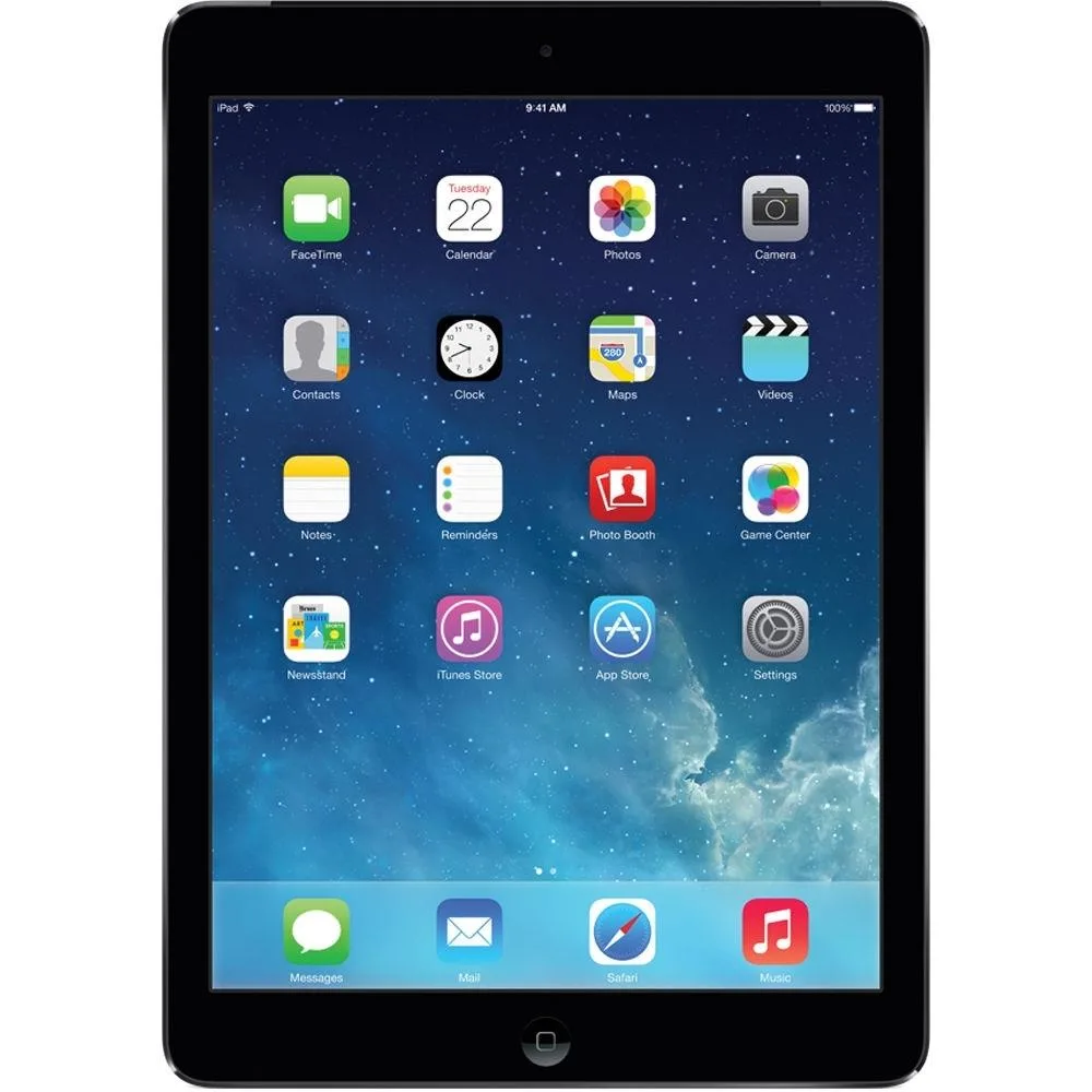 Apple Apple iPad Air 2 MGKL2LL/A-2D-B-RB tablet 64GB 9.7" Charcoal Gray refurbished — product photo