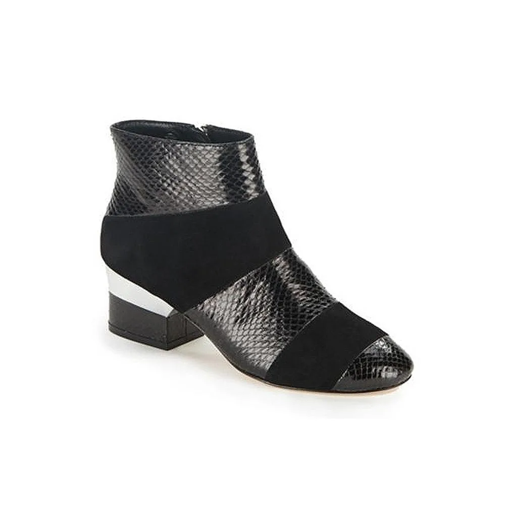 Isa Tapia Isa Tapia Hardy Snakeskin Ankle Boots Black Size 36 — product photo