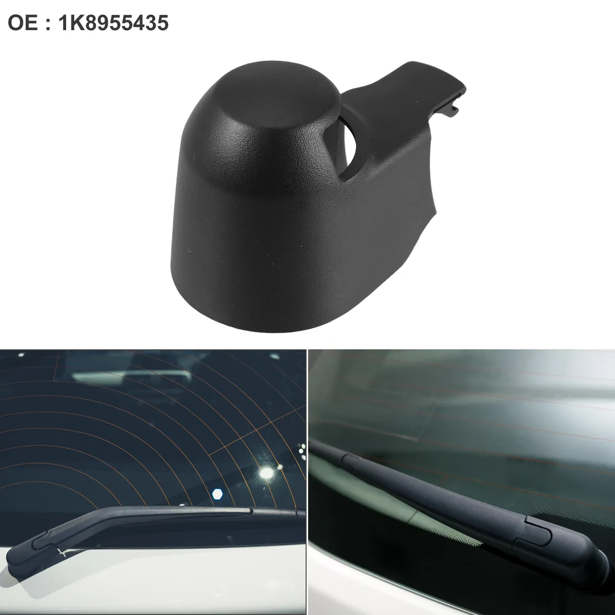 Unique-Bargains Unique-Bargains Rear Wiper Arm Cover Cap for Volkswagen Transporter T6 Black — product photo