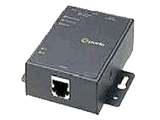 Small black rectangular network device with single RJ45 port