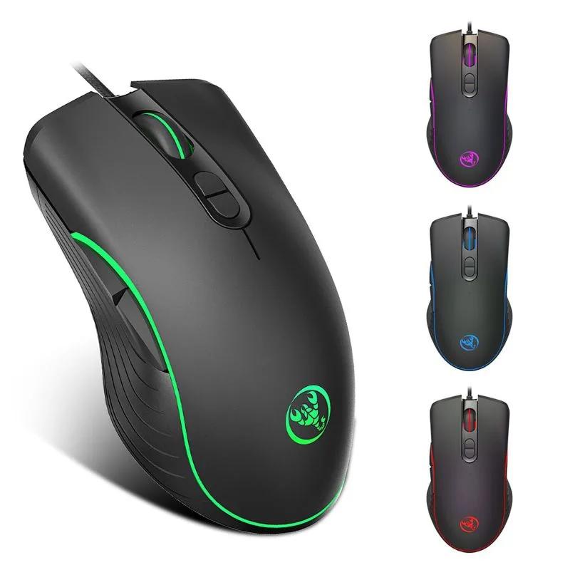 Hitoor Hitoor Gaming Mouse 7 Buttons 6400 DPI Wired RGB Black — product photo