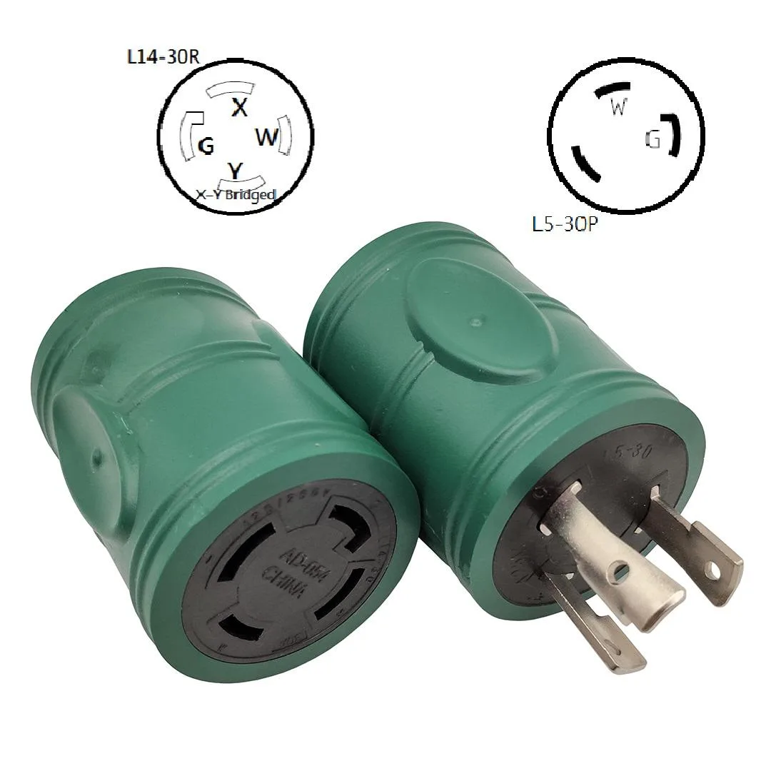 Parkworld Parkworld 884968 L5-30P to L14-30R straight blade plug 30A 125V — product photo
