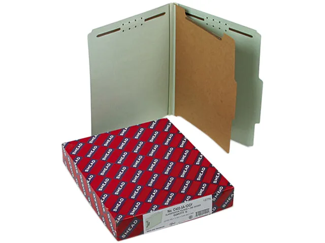 Smead Smead 13776 file folder Letter four-section Gray-Green 10 box — product photo