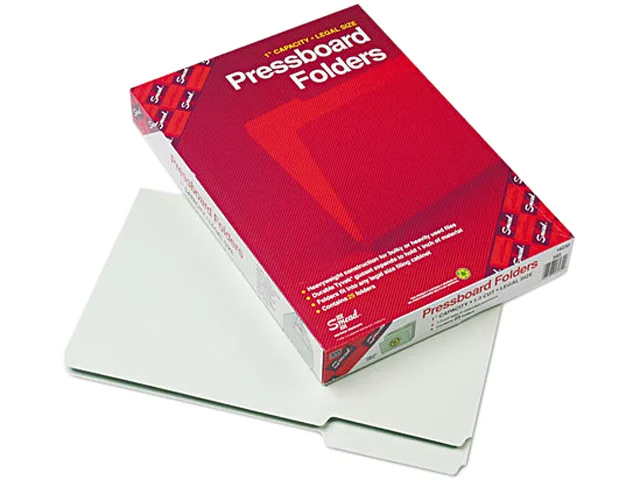Smead Smead 18230 File Folder Legal 1in Expansion 1/3 Top Tab Gray Green 25 Box — product photo