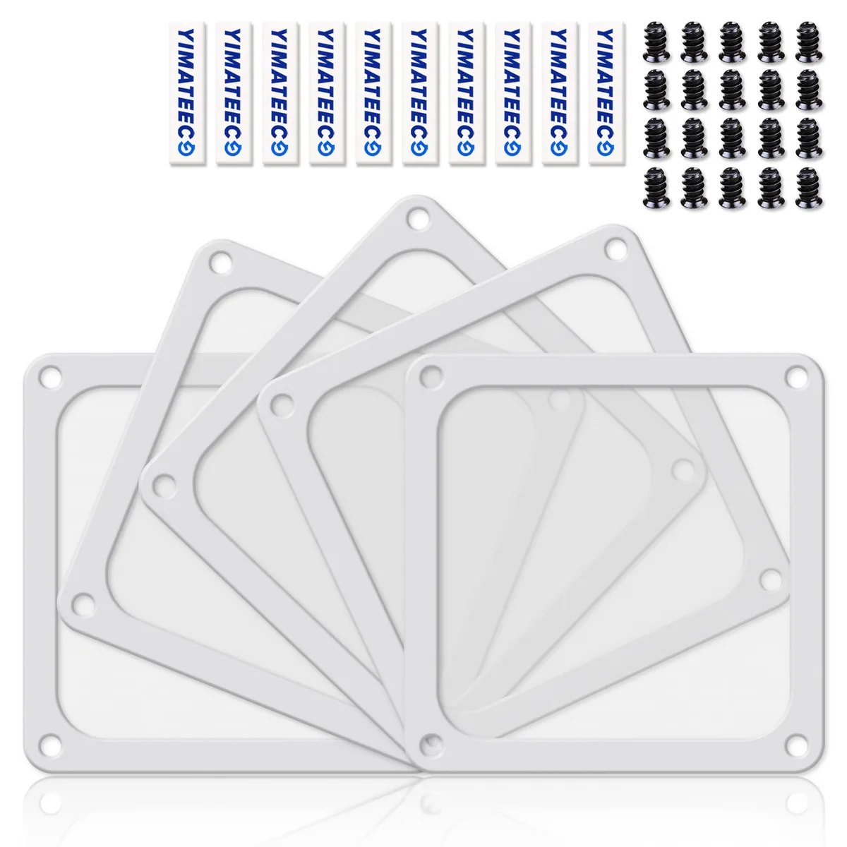  Baldwin 120mm Magnetic Dust Filter 80 Mesh 5pcs White — product photo