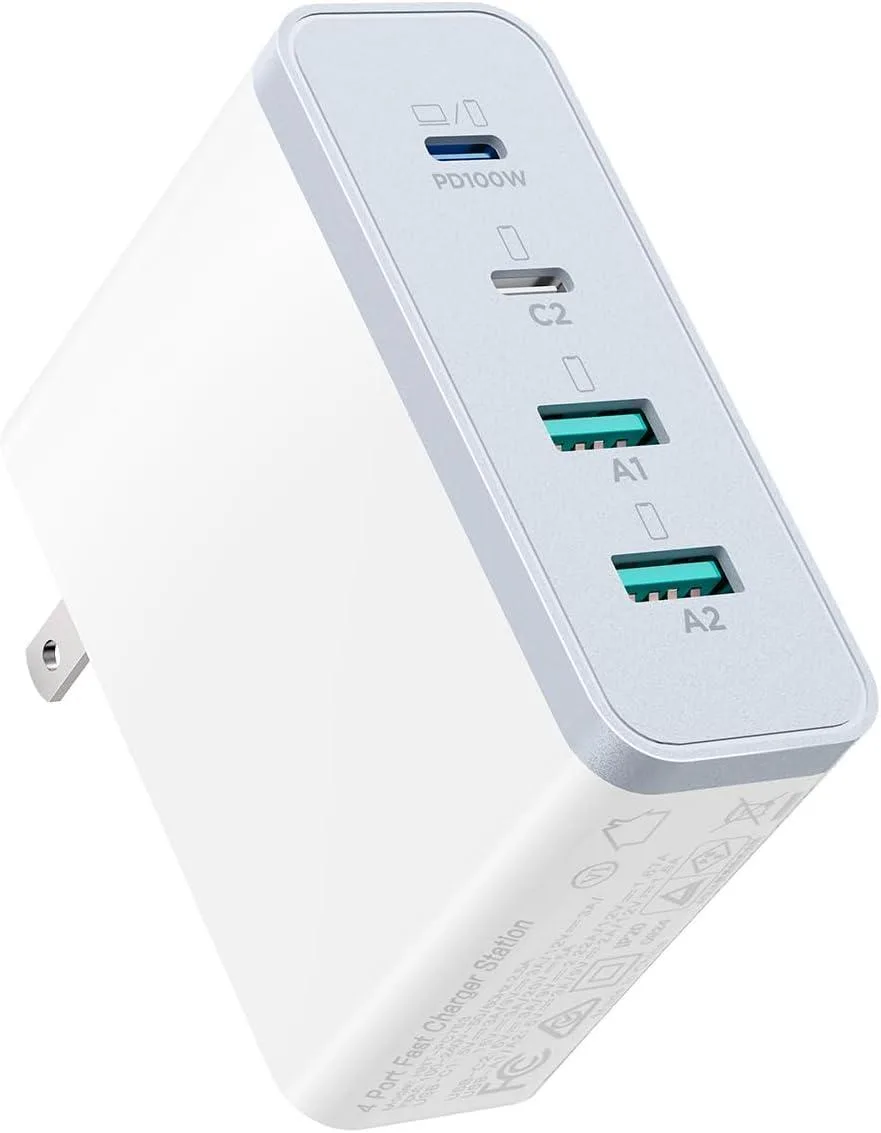 Blueskysea Blueskysea 120W 4-port GaN USB-C charger White — product photo