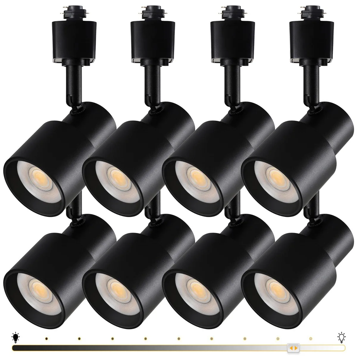  AIBISOD AI-10B3K track lighting 10W 3000K 24° 900lm black 8-pack — product photo