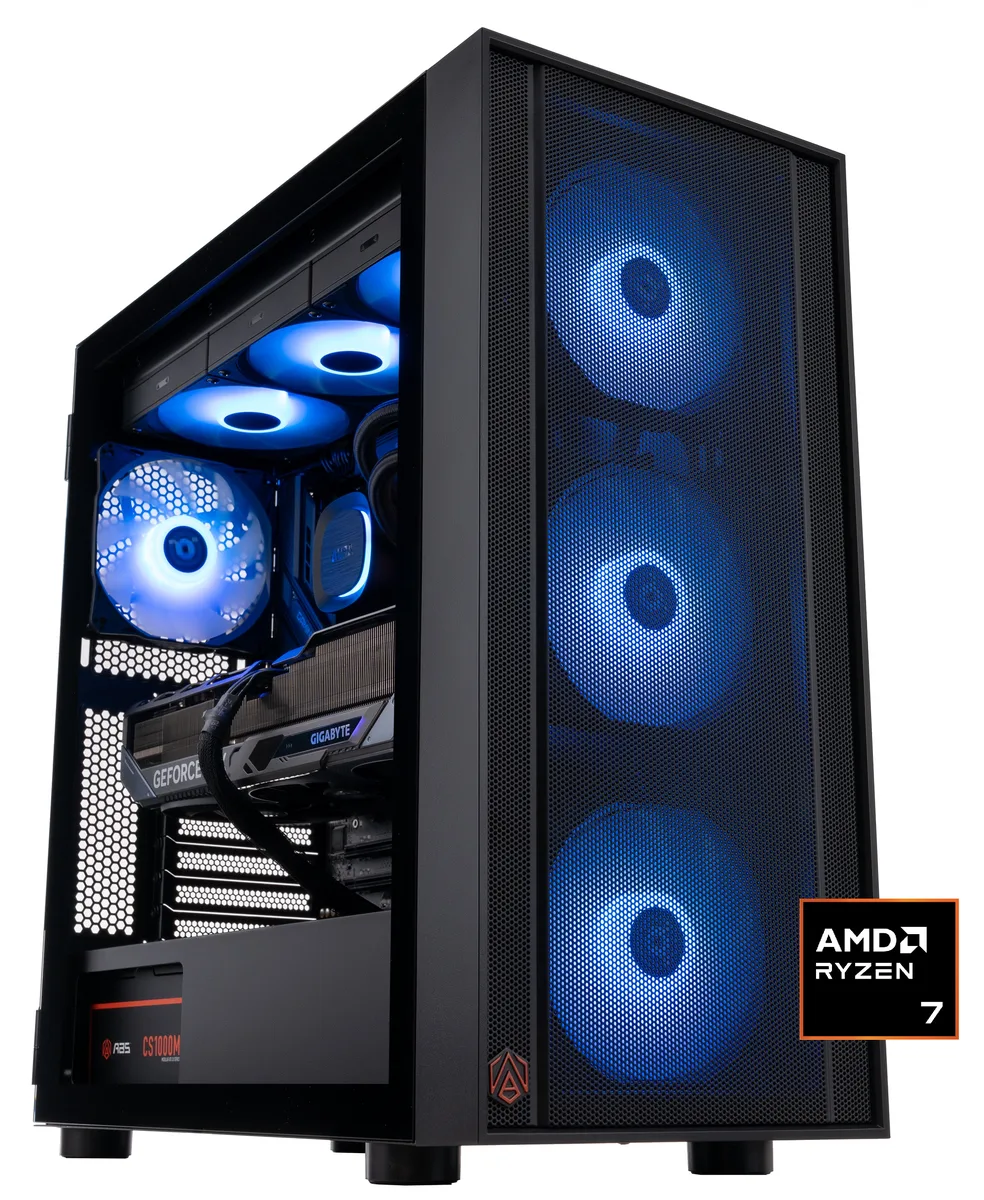 ABS ABS ER9800X3D50802 Gaming PC Ryzen 7 9800X3D RTX 5080 32GB 2TB — product photo