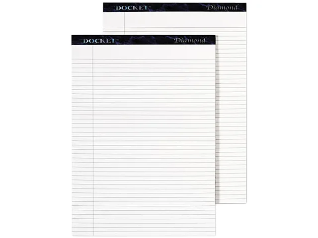 TOPS TOPS 63975 Docket Diamond Legal Ruled Pad 2 Pack 50 Sheet — product photo