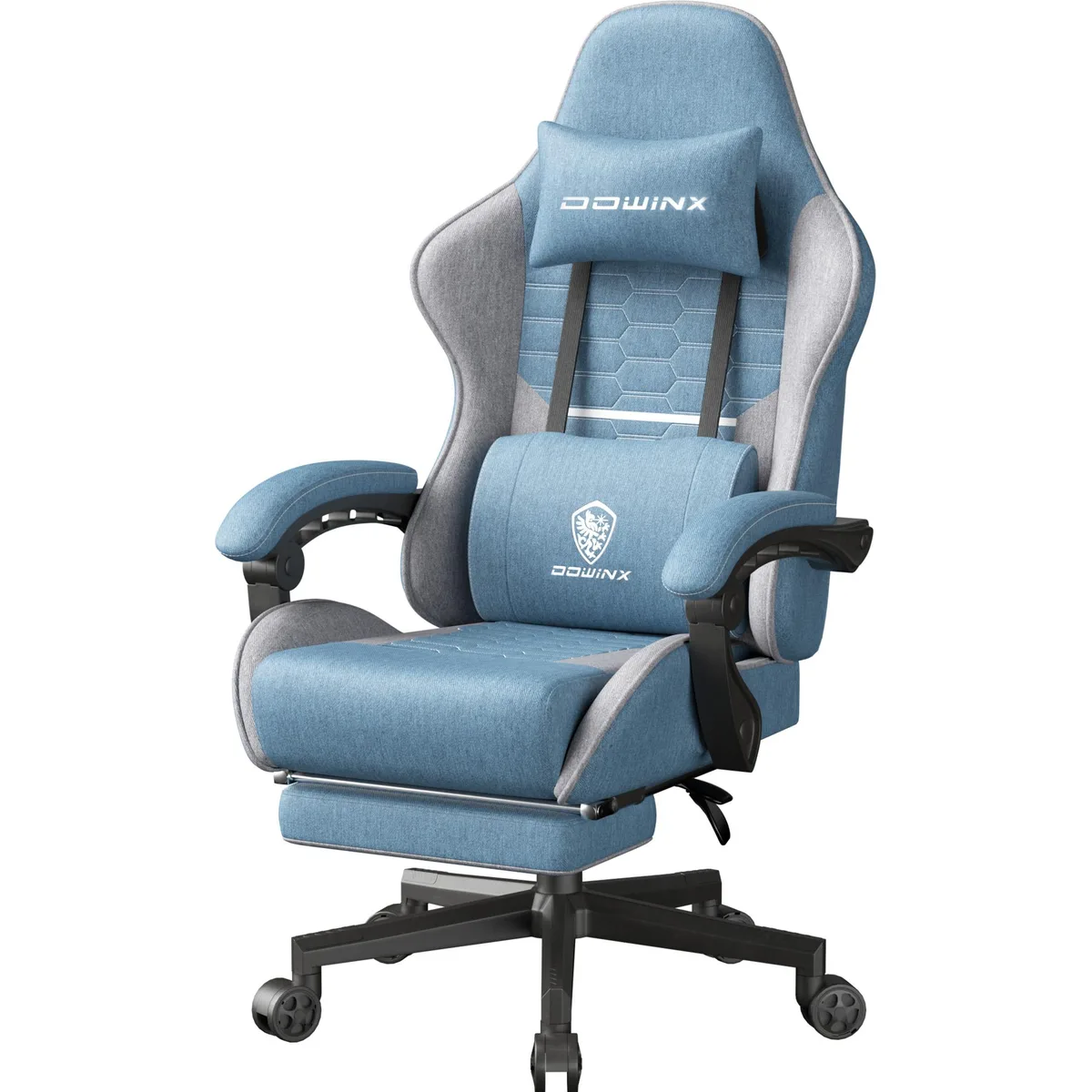Dowinx Dowinx LS-6658G gaming chair fabric 350 lb 145° recline — product photo