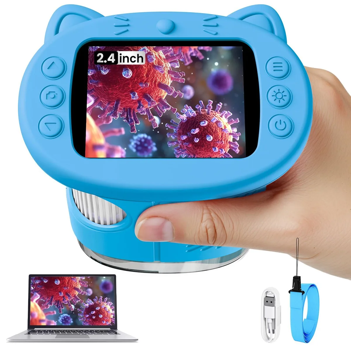  Vorth inskam386A 2.4 inch 1000x digital microscope — product photo