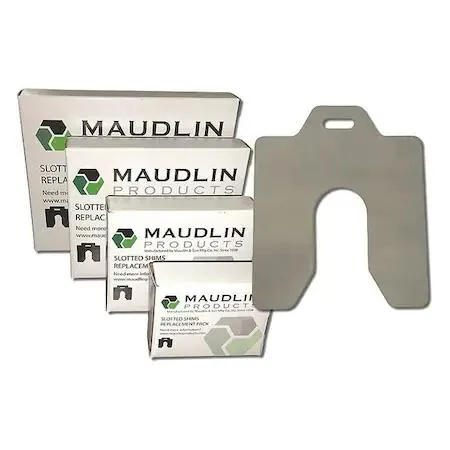 Maudlin Products Maudlin Products H-8 Slotted Shim 8" x 8" x 0.002" Pk20 — product photo