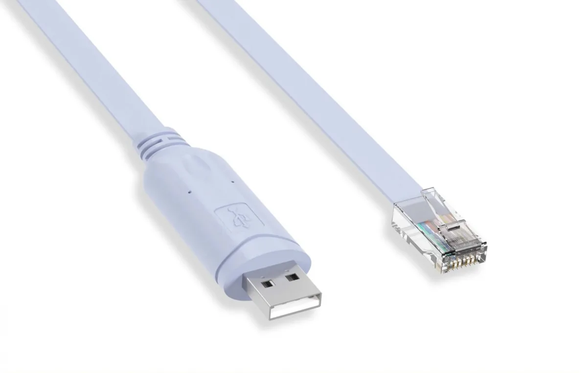 Nippon Labs Nippon Labs 30U-10U2-AMRJ45-06 USB 2.0 Type A to RJ45 6ft network ethernet cable — product photo
