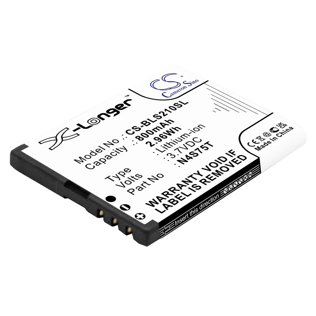 Cameron &amp; Co Cameron &amp; Co DS-CS-BLS210SL cell phone battery 3.7V 800mAh — product photo