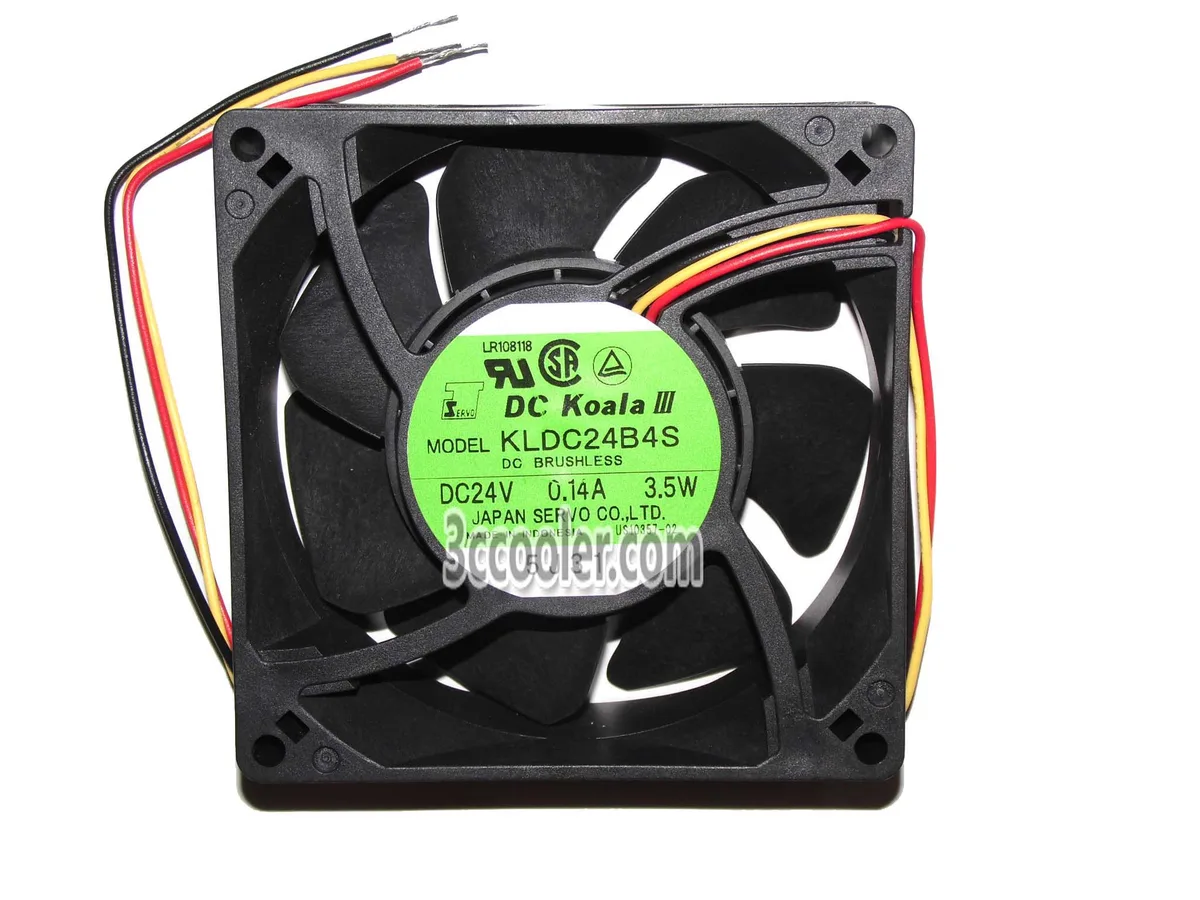 OEM Industries OEM Industries KLDC24B4S 92mm 24V 3.5W 3-Wire CPU cooler — product photo