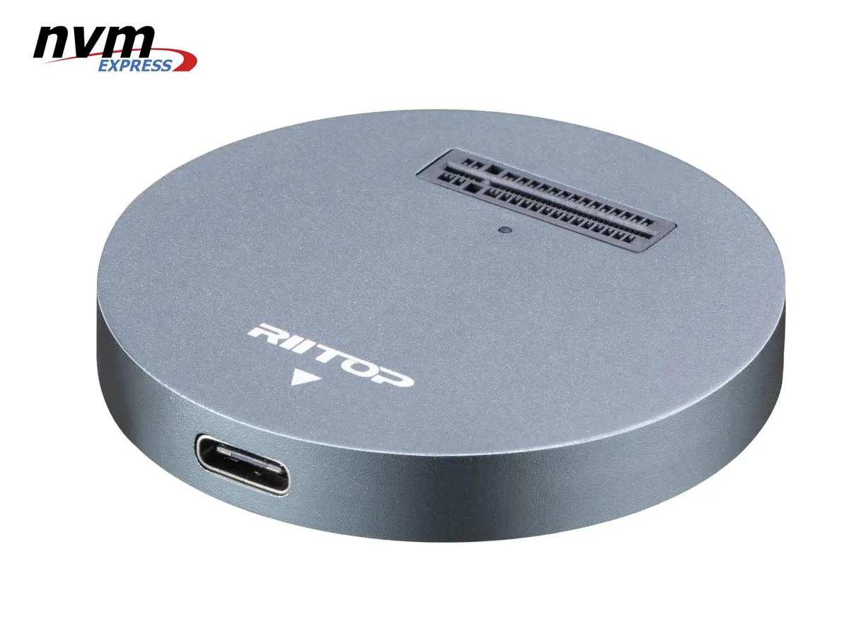 RIITOP RIITOP NVMETC-DKGY NVMe to USB 3.1 Gen2 10Gbps drive enclosure — product photo