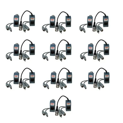VideoSecu VideoSecu VB213AP10 10 Pair Audio Video Power Balun — product photo