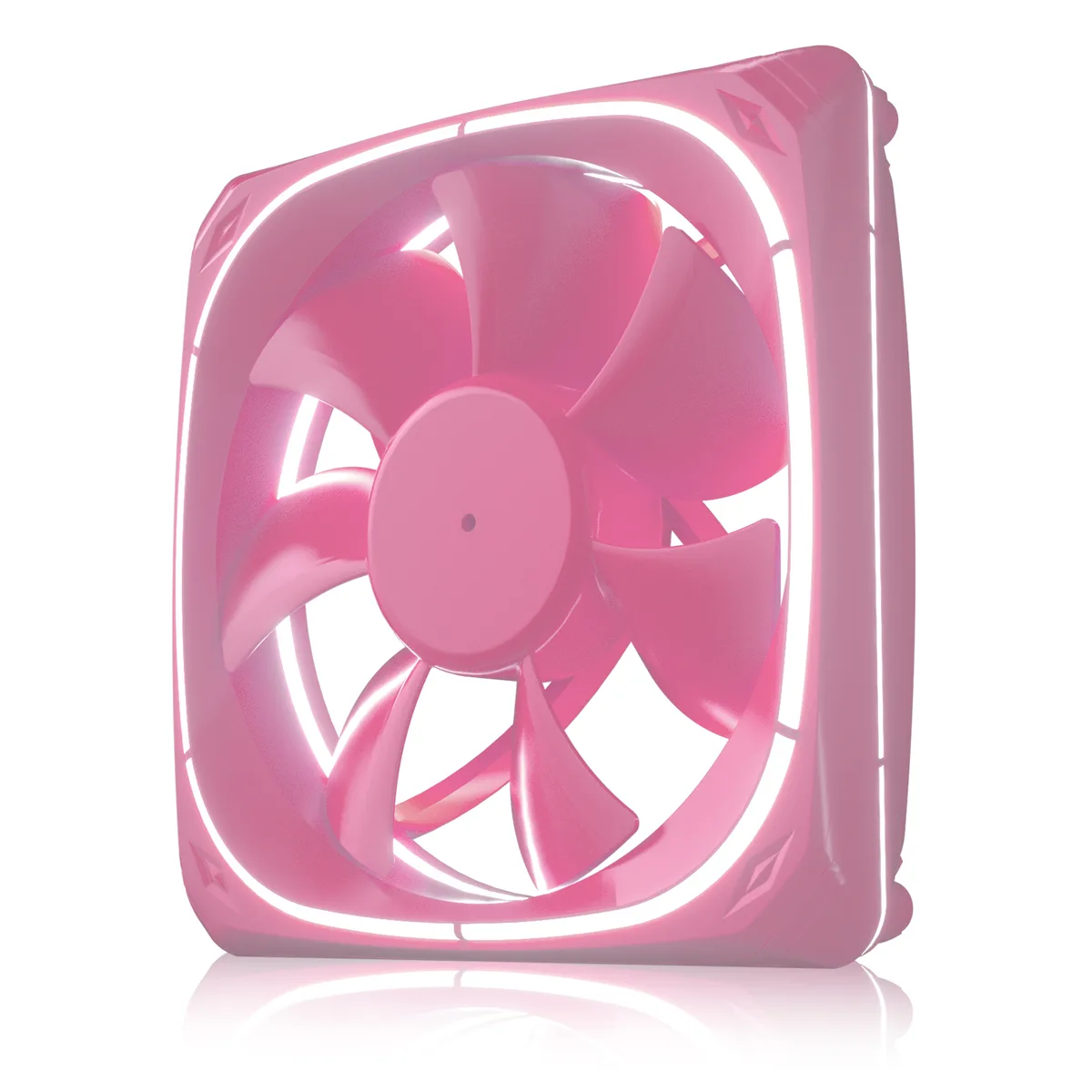 Vetroo Vetroo DF120 120mm Case Fan Pink Frame White LED — product photo