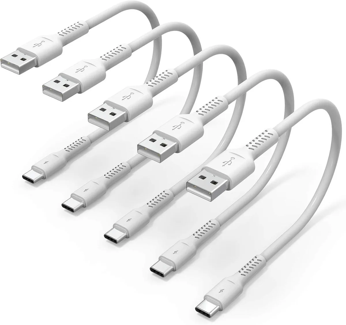 BFKK BFKK USB A to USB-C 3A cable 30 cm 5 pack — product photo