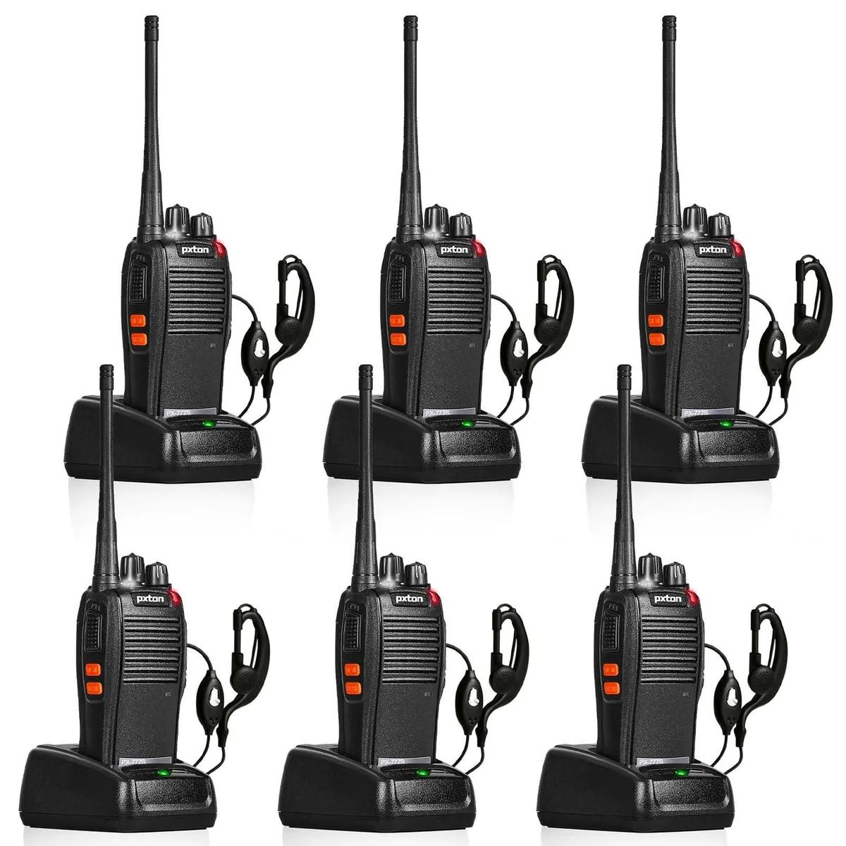 KEHIPI KEHIPI 777S two-way radio 6-pack UHF 16ch 3mi 1500mAh — product photo