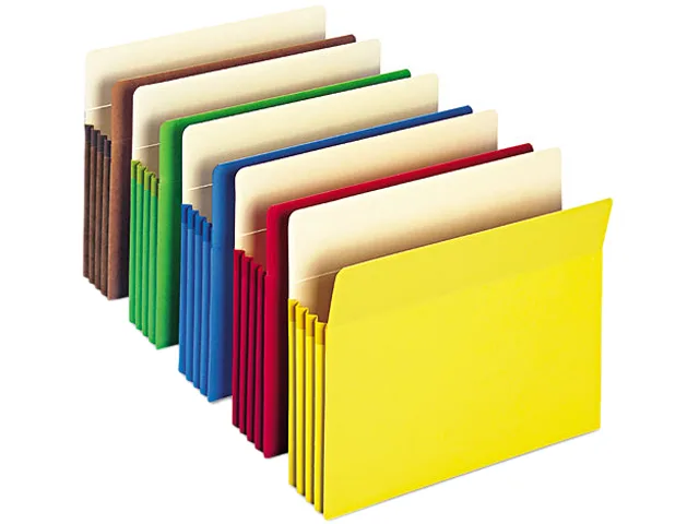 Smead Smead 73890 3.5 Inch Expansion File Pocket Assorted 25/Box — снимка на продукта