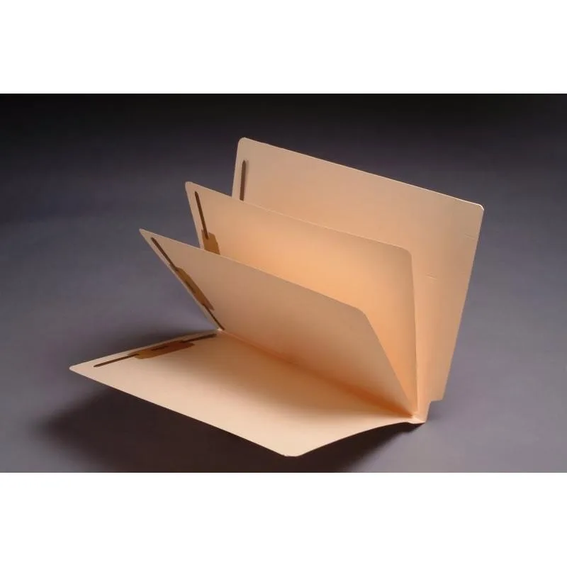 BSP FIling BSP FIling 11pt Manila Folders Full Cut End Tab Letter Size 2 Dividers Box of 25 — product photo