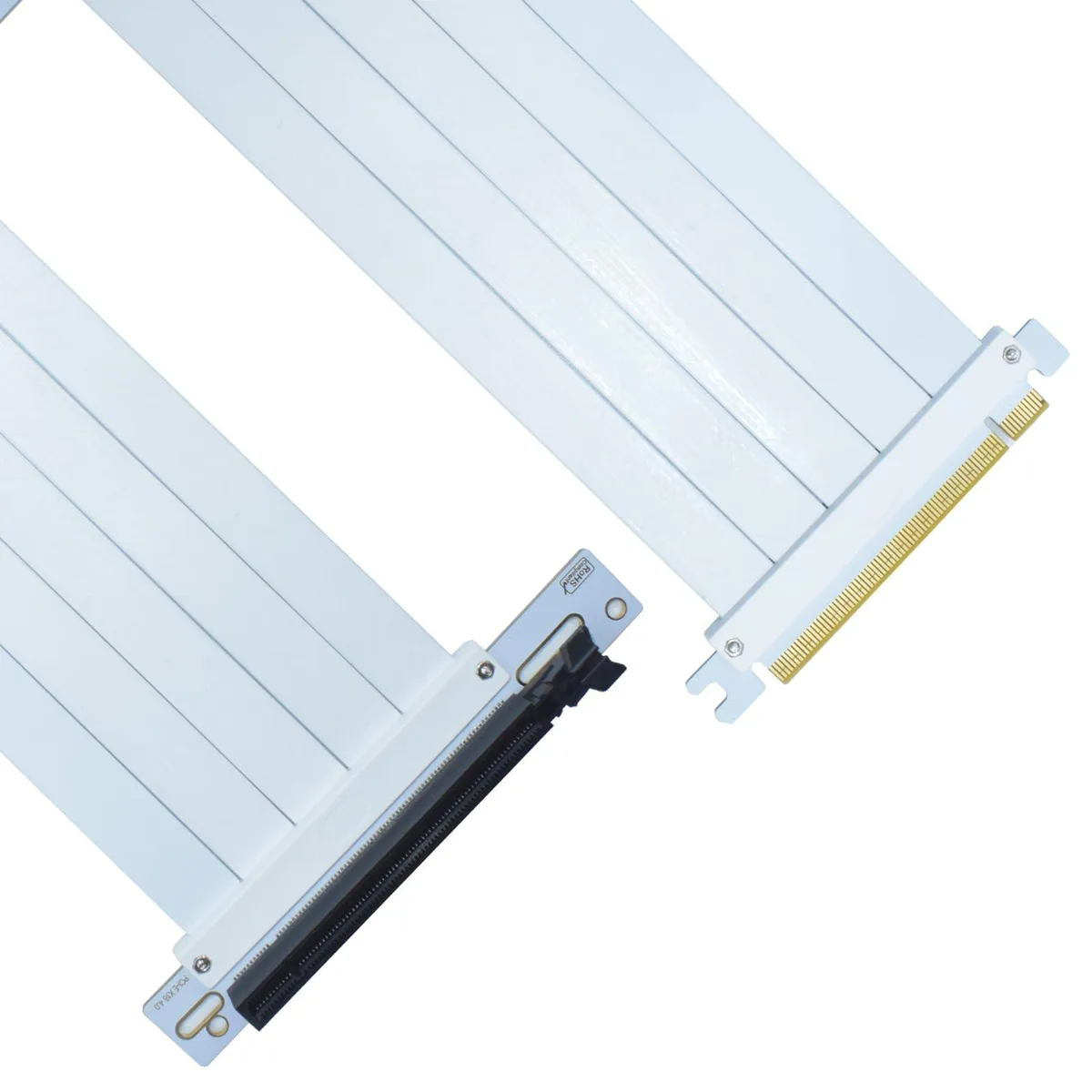 Vszerda Vszerda PCIe 4.0 Riser Cable x16 Right Angle White 200mm — product photo