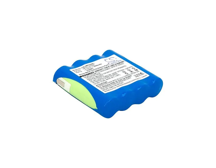 Rectangular replacement battery pack with labelled connectors