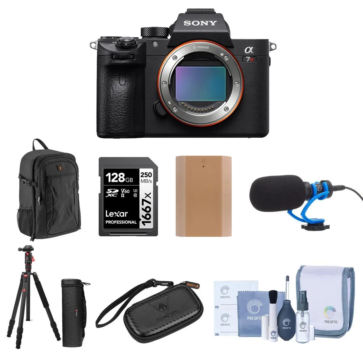 Sony Sony Alpha a7R IV (V2) 61.0MP compact mirrorless camera bundle — product photo