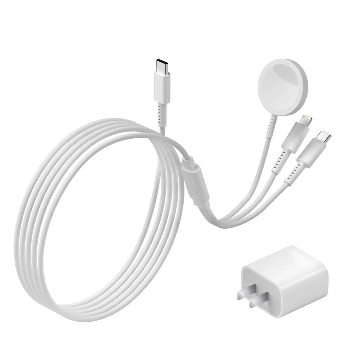  3 in 1 Multi Chargers Cable 6FT 20W USB C Charger — product photo