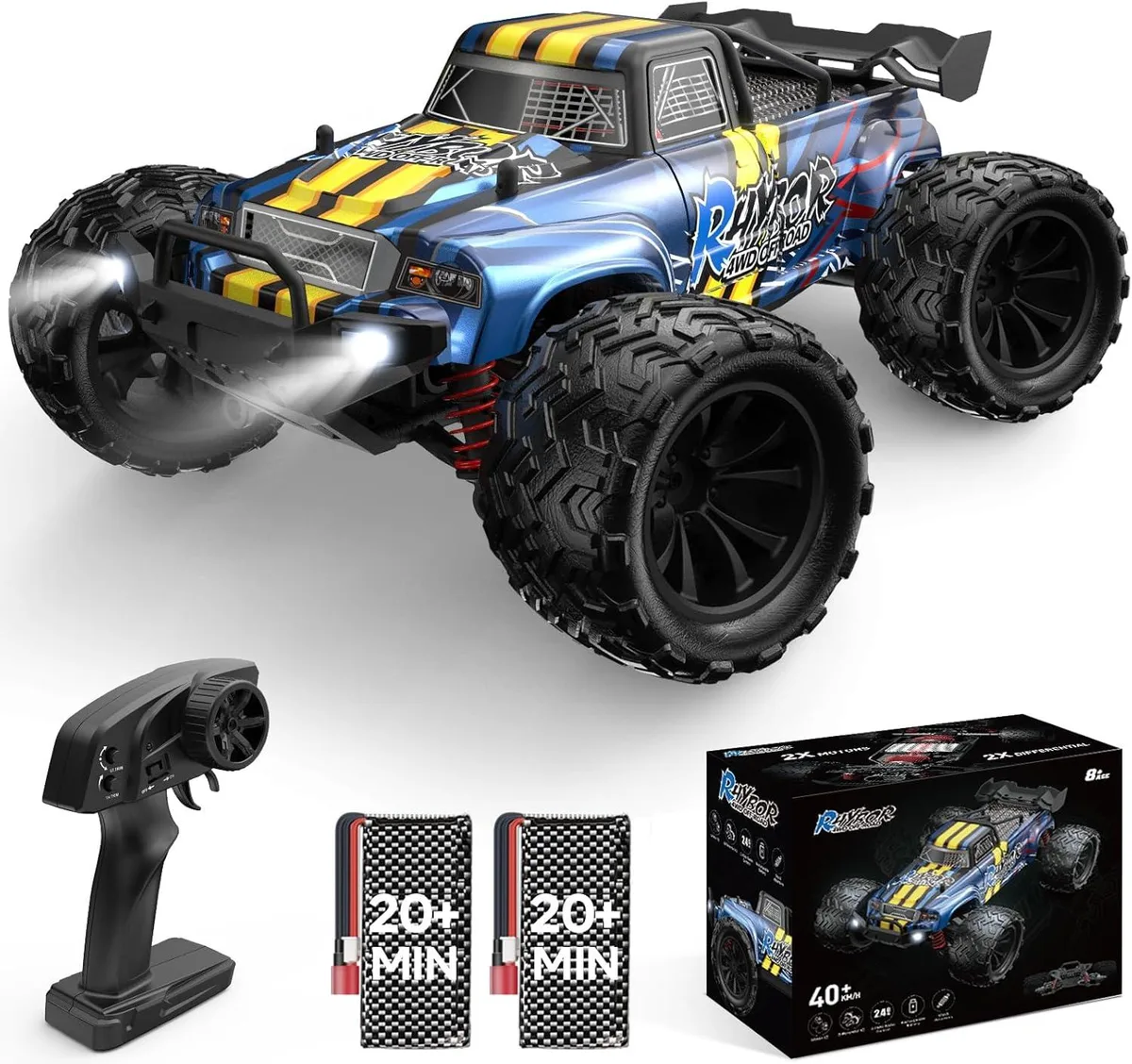 usbroway usbroway 1:16 Scale 4x4 RC Car 40KPH 2.4GHz 2 Batteries — product photo