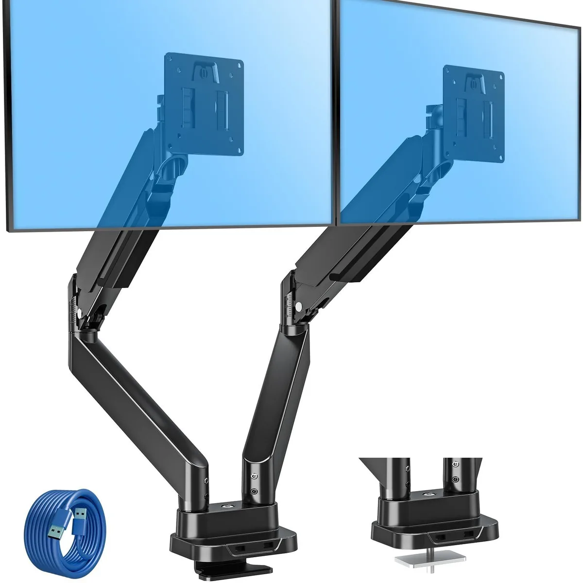 MOUNTUP MOUNTUP Dual Monitor Mount 39" 4.4-33 lbs 2 in 1 accessory — product photo