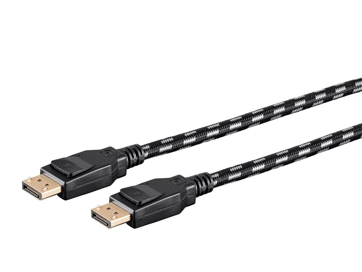 Monoprice Inc. Monoprice 137918 Braided DisplayPort 1.4 Cable 1.5 ft Gray — product photo