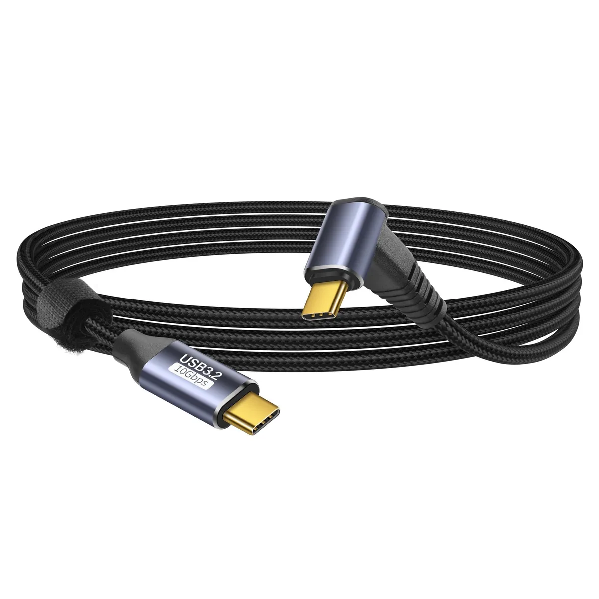 Vszerda Vszerda USB C to USB C 90 Degree Cable 10Gbps 100W 1M — product photo