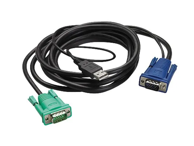 APC APC AP5821 6 ft KVM cable USB 2.0 VGA 3 connectors — product photo