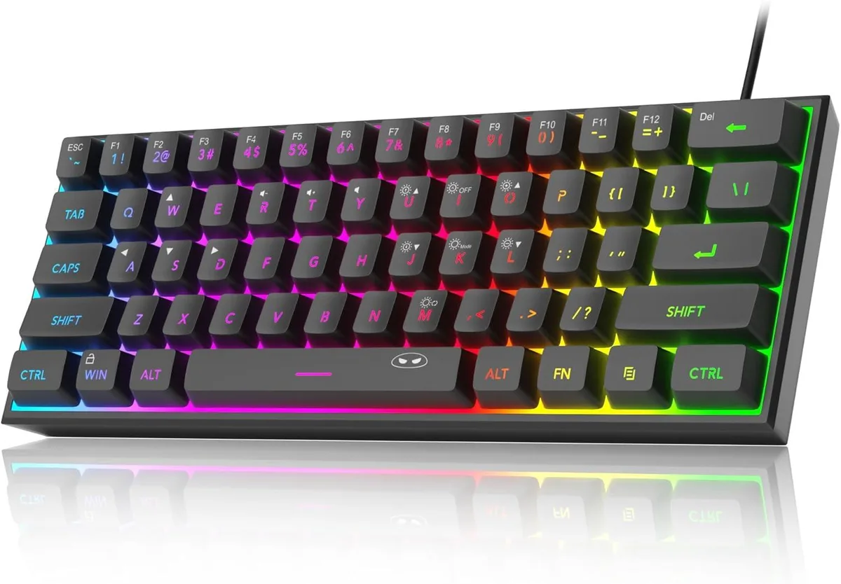 TUKO TUKO TS91 60% 61-key gaming keyboard Black — product photo